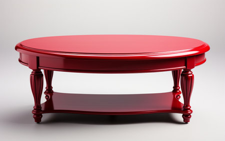 Coffee Table on a Pure White Backgroundの素材