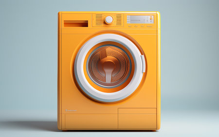 Clothes Dryer on a Clean White Surfaceの素材