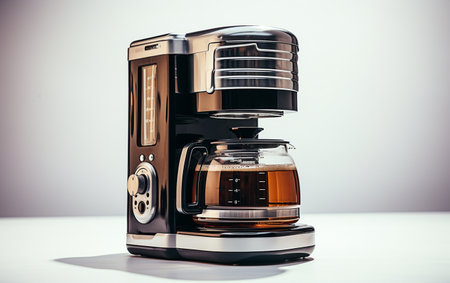 Coffee Maker with White Backgroundの素材