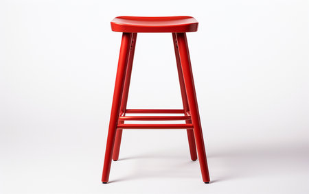 Counter Stool Against a Bright Whiteの素材