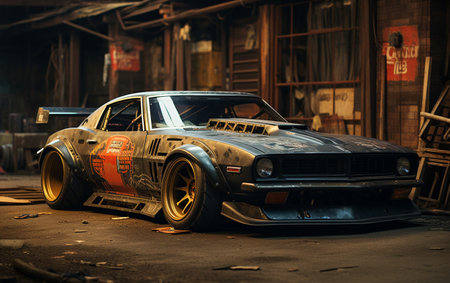 Vintage Japanese Drift Carの素材