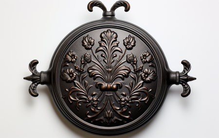 A Cast Iron on the White Backgroundの素材