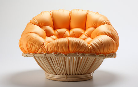 A tuffet on a white background.の素材