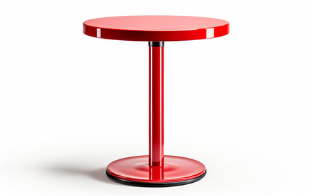Bar Table on a Clean White Surfaceの素材