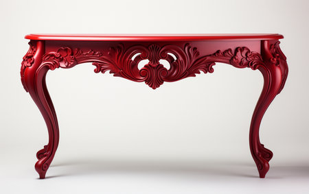 Console Table against a White Backgroundの素材
