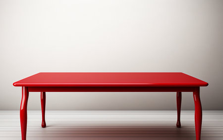 Dining Table on a White Backgroundの素材