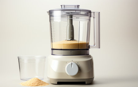 Food Processor against a White Backdropの素材