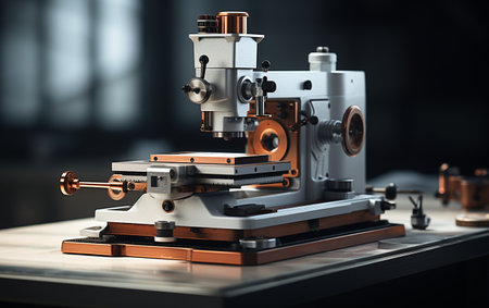 Milling Machine on a White Backgroundの素材