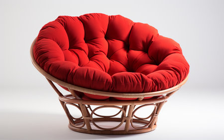 Comfy Papasan Cushion on Whiteの素材