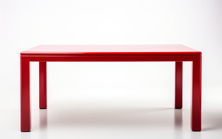 Parsons Table on a White Backgroundの素材