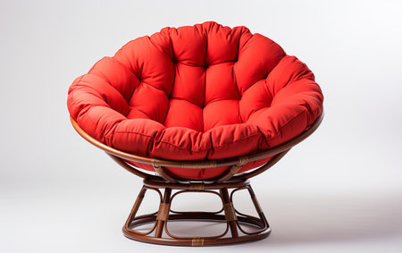 Papasan Chair White Backgroundの素材