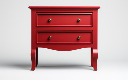 Nightstand on a Clean White Backgroundの素材
