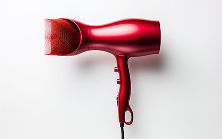 Hair Dryer Product on White Backgroundの素材