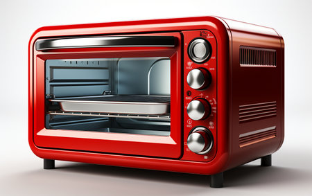 Oven Against a White Backgroundの素材