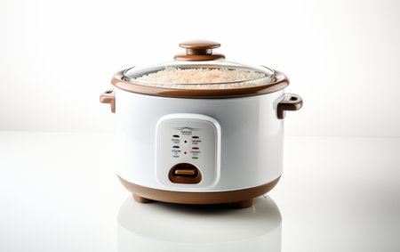 Rice Cooker on the White Backgroundの素材