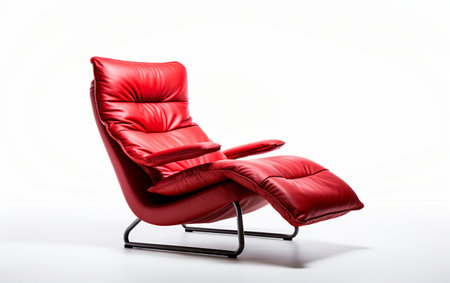 Relaxing Recliner on White Backgroundの素材