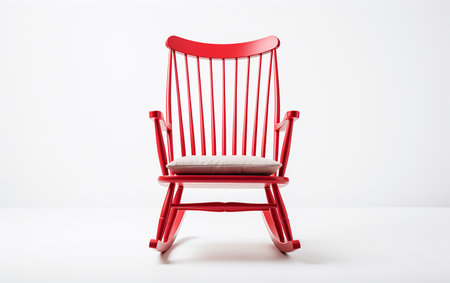 Rocking Chair on the White Backdropの素材