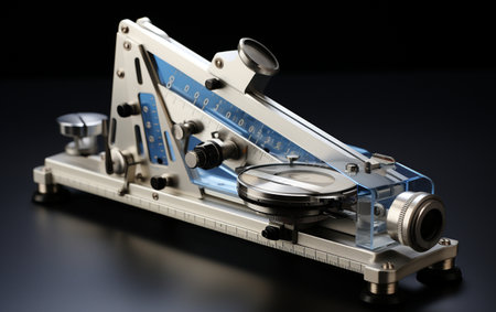 Abbe Refractometer on White Backgroundの素材