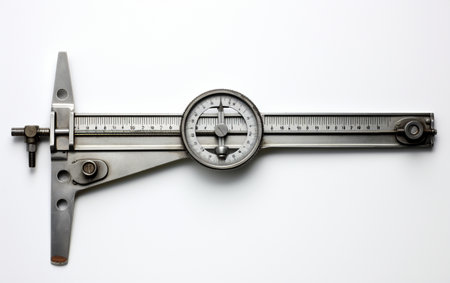 Caliper on a White Backgroundの素材