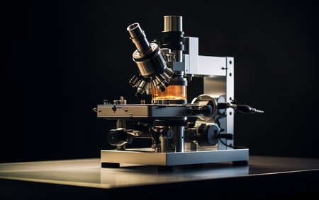 Atomic Force Microscope on a White Backgroundの素材