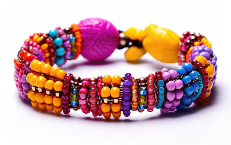 Handcrafted Bohemian Bracelet with Vibrant Threadsの素材