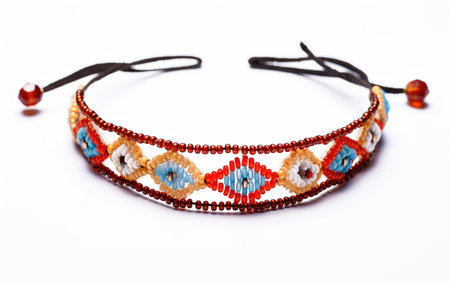 Artisan Style Wristband in Colorful Threadsの素材