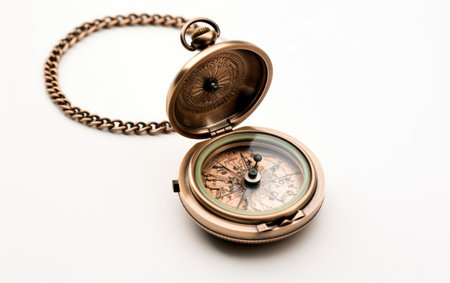 Locket with a Tiny Compass Design and a World Insideの素材