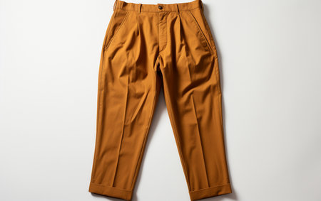 Classic Corduroy Pants on Whiteの素材