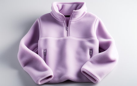 Fleece Top on a White Baseの素材