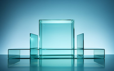 A Glass Screens on the White Backgroundの素材