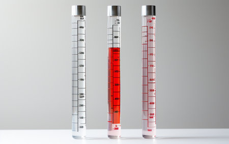 A Hydrometer on a White Backgroundの素材