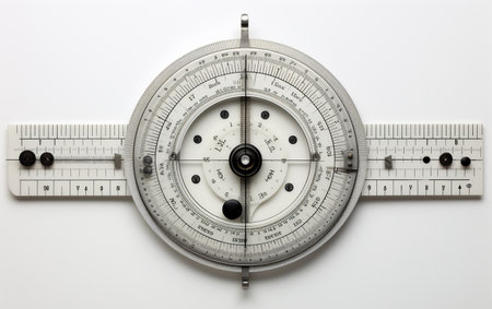 Goniometer Isolated on Whiteの素材