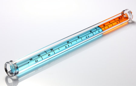A Hydrometer Set Against a White Backgroundの素材