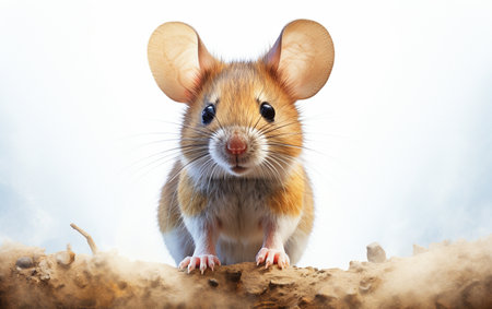 Mouse on White Surfaceの素材