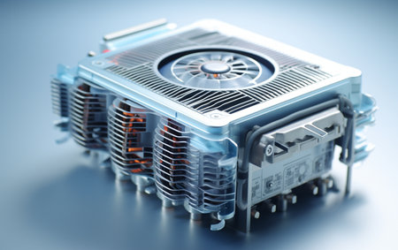 Car AC Evaporator on White Backgroundの素材