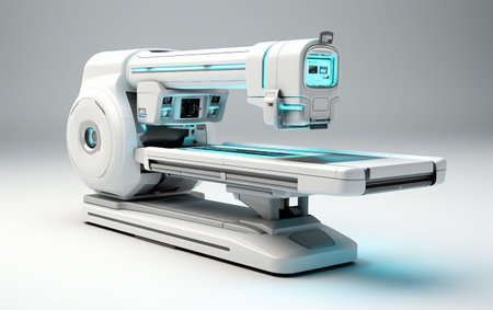 White Background C-Arm Fluoroscopy Machineの素材