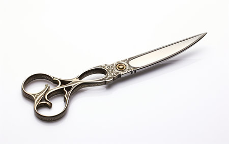 Hemostat on White Backgroundの素材
