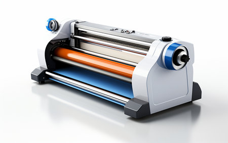 Laminating Device against a White Backdropの素材