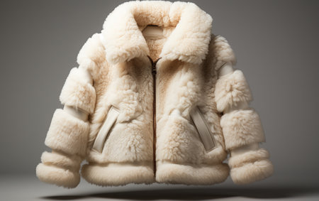 Shearling Outerwear on Whiteの素材