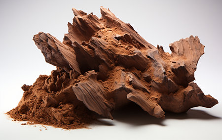 Wood Pulp on a White Backgroundの素材