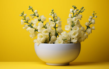 Delphinium in a White Bowlの素材