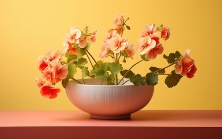 Floral Arrangement in a Sunny Settingの素材