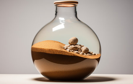 Sand Filter Set on White Backgroundの素材