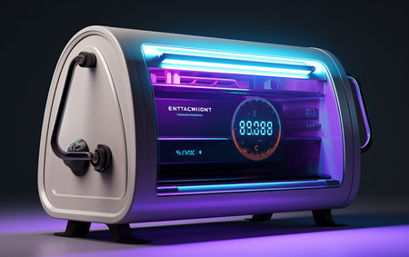 Ultraviolet UV Sterilizer on the White Backgroundの素材