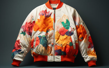 Bomber Jacket on Transparent Backdropの素材