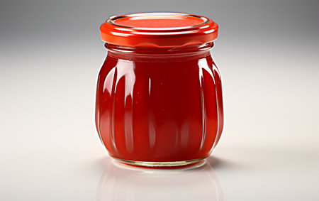 Apple Jam Jar on Transparent Backgroundの素材