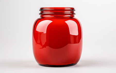 Jar of Apple Jam on a Clear Backgroundの素材