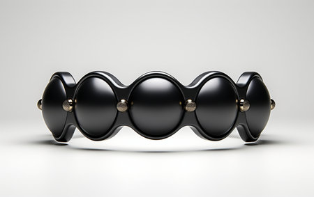 Black Brass Knuckles on Transparent Backgroundの素材