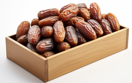 Dates Set on Transparent Background. Ai generatedの素材