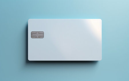 Credit Card on Clear Backdropの素材